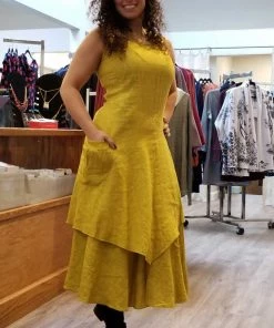 Italian Linen Dress By Inizio - Flutter Dresses