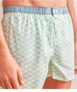 Billybelt Men's Organic Cotton Boxers - Green Leon (no M)