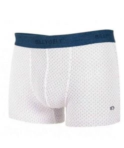 Billybelt Underwear Men's Organic Cotton Boxers Briefs - Organic Jersey Red Point (S, XL Only)