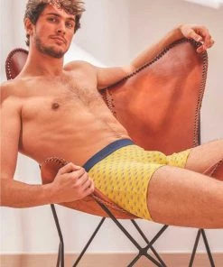 Billybelt Men's Organic Cotton Boxers Briefs - Organic Jersey Yellow