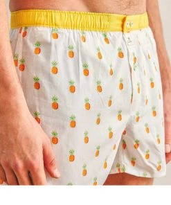 Billybelt Men's Organic Cotton Boxers - Pineapple (S, L Only)