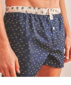 Billybelt Men's Organic Cotton Boxers - Pink Herringbone Or Navy (no M) 11 Billybelt Men's Organic Cotton Boxers - Pink Herringbone Or Navy (no M)