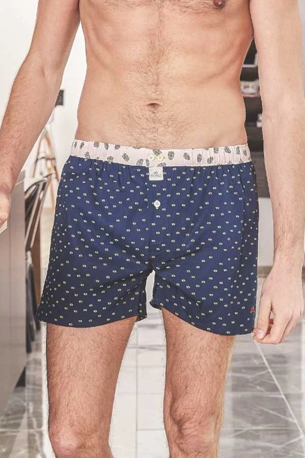 Billybelt Men's Organic Cotton Boxers - Pink Herringbone Or Navy (no M) 6 Billybelt Men's Organic Cotton Boxers - Pink Herringbone Or Navy (no M)