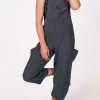Soul Flower Hemp Viscose Slouchy Overalls