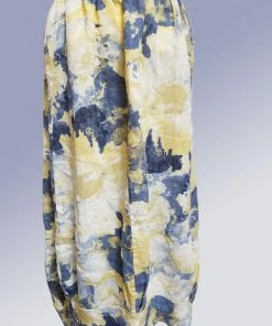 Lands Downunder Italian Linen Skirt - Watercolor New Arrivals