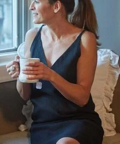 Crown Linen Camis, Robes, Sleepwear Linen Nightie - Celine