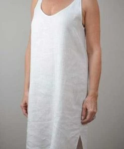 Crown Linen Camis, Robes, Sleepwear Linen Nightie - Celine