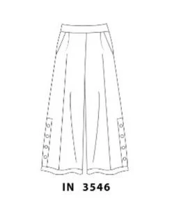 Inizio Wide Leg Linen Pants Cropped With Buttons 9 Inizio Wide Leg Linen Pants Cropped With Buttons