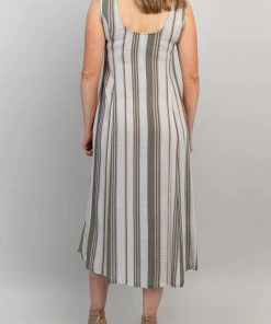 Blue Sky Linen/Bamboo Blend Dress Madison - Stripes