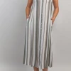 Blue Sky Linen/Bamboo Blend Dress Madison - Stripes