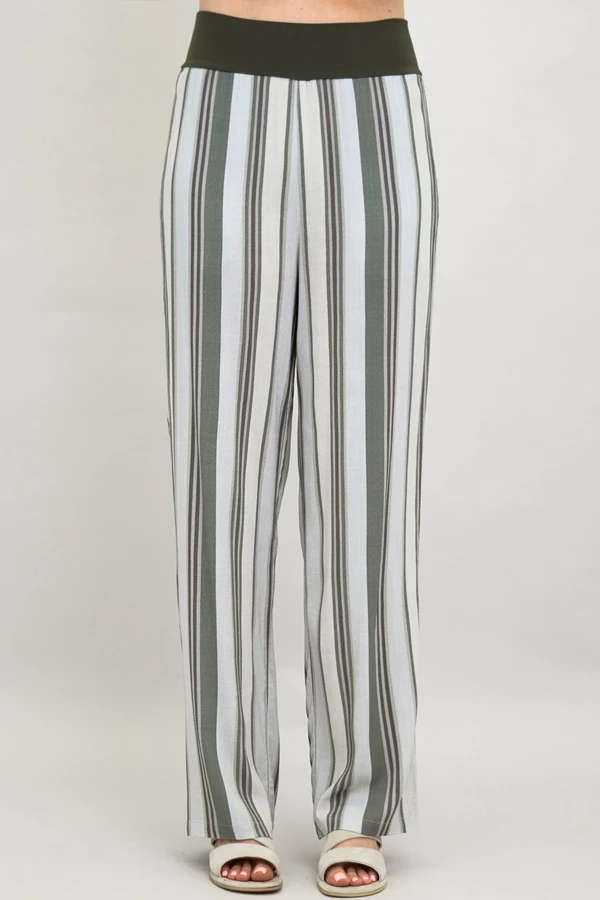 Blue Sky Women's Linen/Bamboo Blend Pants - Stripes New Arrivals 3 Blue Sky Women's Linen/Bamboo Blend Pants - Stripes New Arrivals
