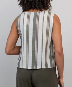 Blue Sky New Arrivals Linen/Bamboo Blend Havana Tank - Stripes 8 Blue Sky New Arrivals Linen/Bamboo Blend Havana Tank - Stripes