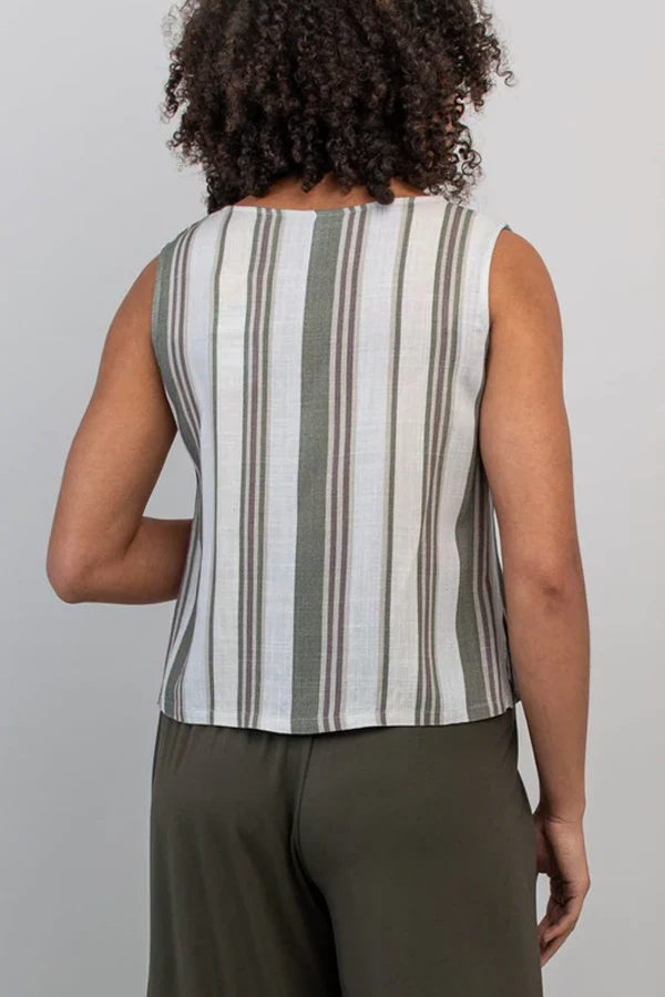 Blue Sky New Arrivals Linen/Bamboo Blend Havana Tank - Stripes 5 Blue Sky New Arrivals Linen/Bamboo Blend Havana Tank - Stripes