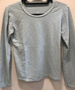 Cutloose Linen Cotton Blend Bias Top Long Sleeves