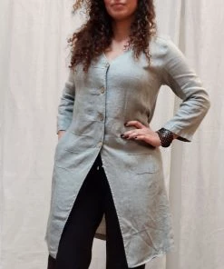 Long Linen Jacket - Inizio (L, XL)