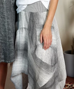 Linen Magic Skirt From Inizio - Stripe Bliss And More New Arrivals
