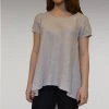 Kleen Linen Bias Short Sleeve Tee/Tunic (S ONLY) Short Sleeves