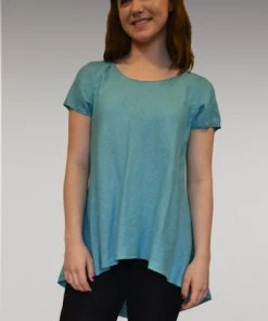 Kleen Linen Bias Short Sleeve Tee/Tunic (S ONLY) Short Sleeves