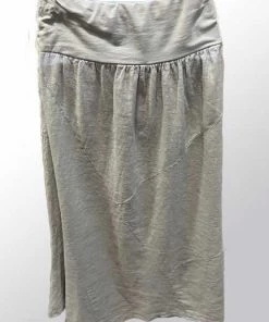 Italian Linen Skirt By Inizio - Whisper