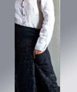 Italian Linen Skirt By Inizio - Dots 12 Italian Linen Skirt By Inizio - Dots