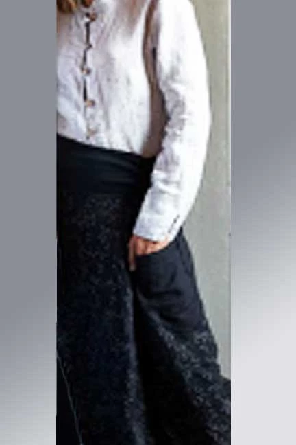 Italian Linen Skirt By Inizio - Dots 7 Italian Linen Skirt By Inizio - Dots