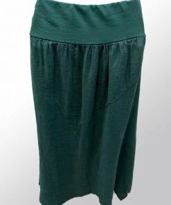 Italian Linen Skirt By Inizio - Whisper