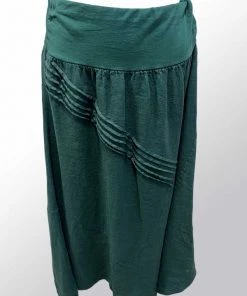 Italian Linen Skirt By Inizio - Whisper