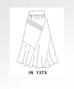 Italian Linen Skirt By Inizio - Whisper