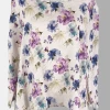 Cutloose Linen Top Split Back - 3/4 Sleeve Floral