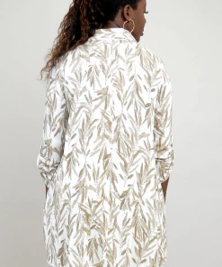 Blue Sky Linen Blend Tunic - Celine