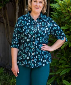 Blue Sky Linen Blend Blouse - Lorine New Arrivals 10 Blue Sky Linen Blend Blouse - Lorine New Arrivals