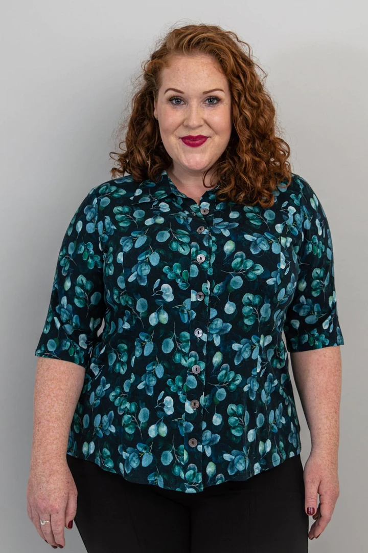 Blue Sky Linen Blend Blouse - Lorine New Arrivals 3 Blue Sky Linen Blend Blouse - Lorine New Arrivals