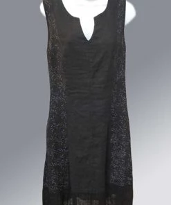 Italian Linen Dress By Inizio - Dots Combo