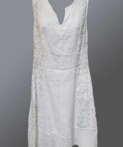 Italian Linen Dress By Inizio - Dots Combo