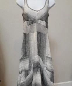 New Arrivals Linen Magic Dress From Inizio - Stripe Bliss Or Dots