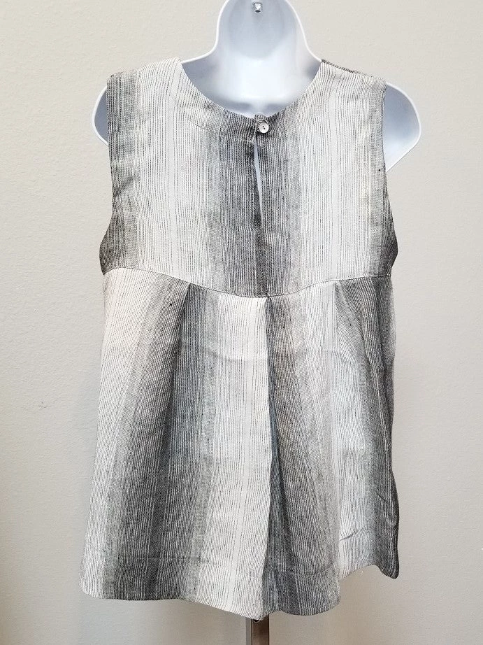 Linen Sleeveless Top From Inizio Hi-Low 6 Linen Sleeveless Top From Inizio Hi-Low