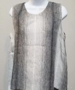 Linen Sleeveless Top From Inizio Hi-Low 11 Linen Sleeveless Top From Inizio Hi-Low