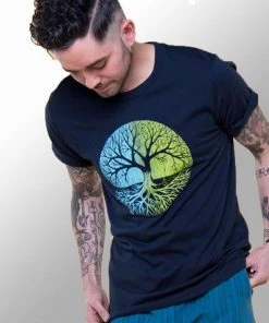 Soul Flower Shirts Men's Hemp Blend Tee - Tree Of Life