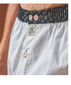 Billybelt Men's Organic Cotton Boxers - Woven White (no L)