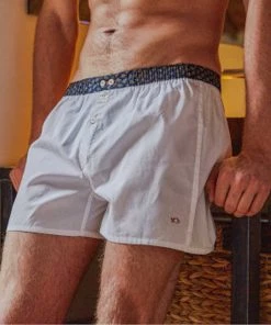 Billybelt Men's Organic Cotton Boxers - Woven White (no L)