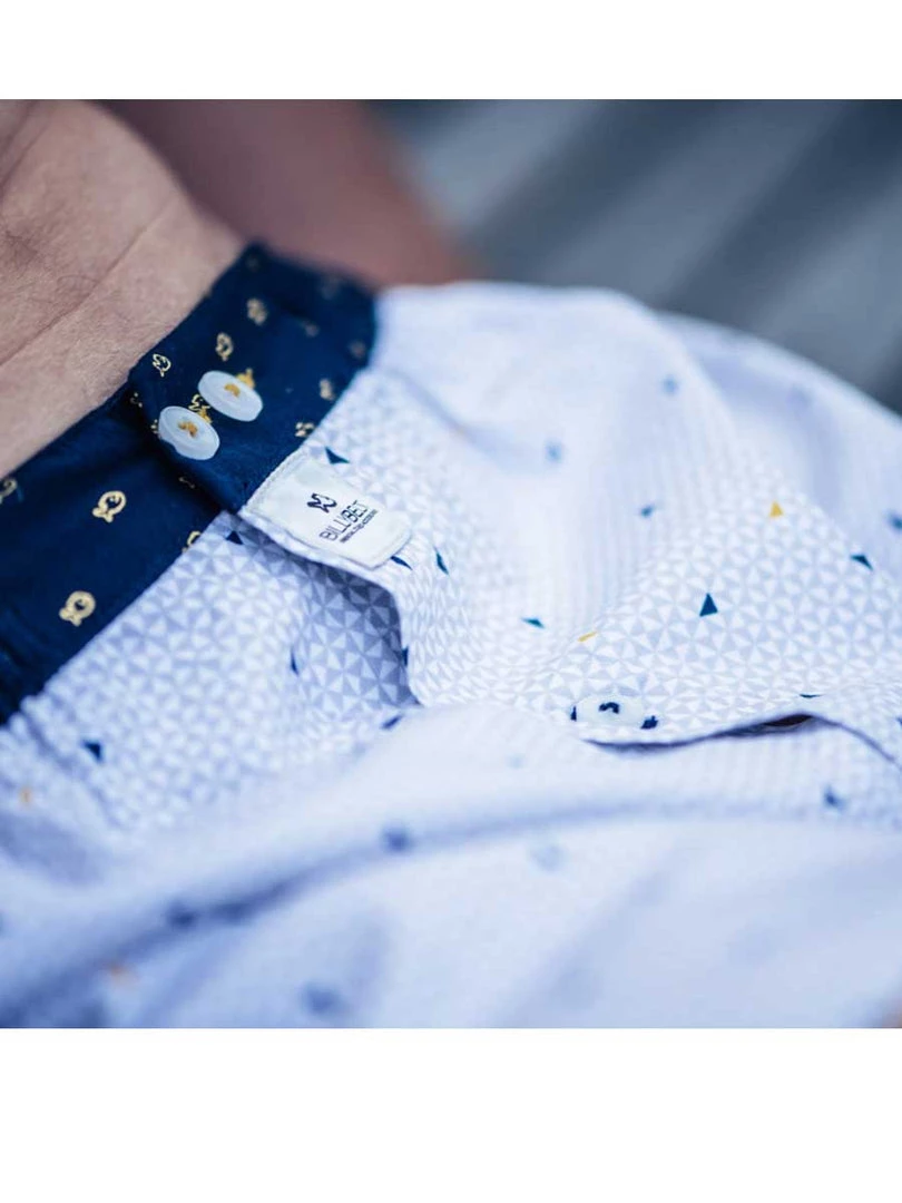 Billybelt Men's Organic Cotton Boxers - Woven White Illusion (no M) Underwear 4 Billybelt Men's Organic Cotton Boxers - Woven White Illusion (no M) Underwear