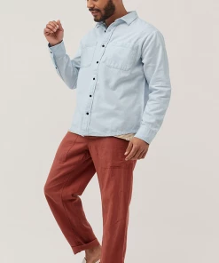 Pact Men’s Denim Chambray Ranch Shirt 11 Pact Men’s Denim Chambray Ranch Shirt