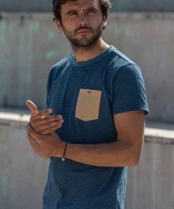 Billybelt Shirts Men's Organic Cotton T-shirt Striped