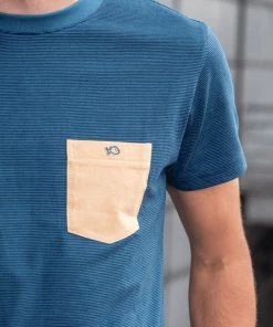 Billybelt Shirts Men's Organic Cotton T-shirt Striped