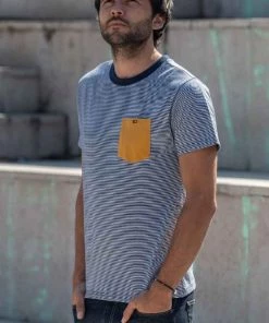Billybelt Shirts Men's Organic Cotton T-shirt Striped
