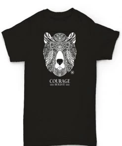 Hempy's Shirts Hemp Blend T-shirt - Bear, Courage