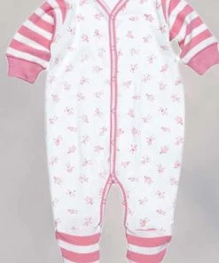 Under The Nile Organic Footie, People Print Or Stripes - 3 To 6 Mo. Layette - Newborn To 9 Mo.