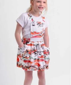 Art & Eden Baby - 3 Mo. To 24 Mo. Organic Cotton Pinafore Apron - Abigail 3 Mo To 24 Mo