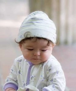 Under The Nile Blankets, Bibs Etc. Organic Cotton Hat - Reversible Colored Stripes