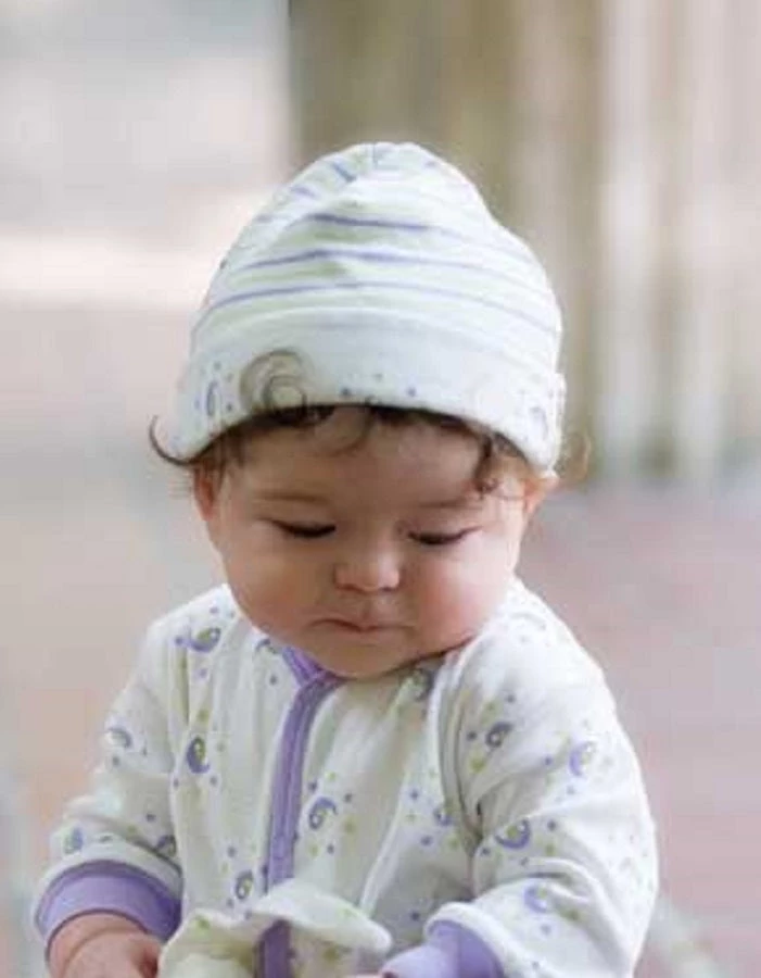 Under The Nile Blankets, Bibs Etc. Organic Cotton Hat - Reversible Colored Stripes 3 Under The Nile Blankets, Bibs Etc. Organic Cotton Hat - Reversible Colored Stripes